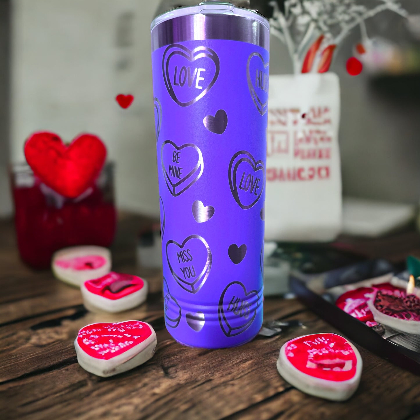 Conversation Hearts Valentine's Tumbler